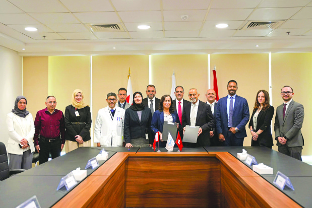 <p>The Government Hospitals signed a memorandum of understanding (MoU) with Roche to enhance co-operation with several medical specialities through the exchange of scientific expertise and support for training and educational programmes.</p>
<p>Government Hospitals chief executive officer Dr Mariam Al Jalahma said this co-operation contributes to the continued development of national competencies and the enhancement of healthcare services provided to citizens and residents.</p>
<p>Roche general manager Dr Ahmed Tawfiq said the MoU aims to support the exchange of expertise and modern medical practices, enhancing the quality of healthcare.</p>